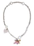 Marni tiger-charm chain necklace - Pink