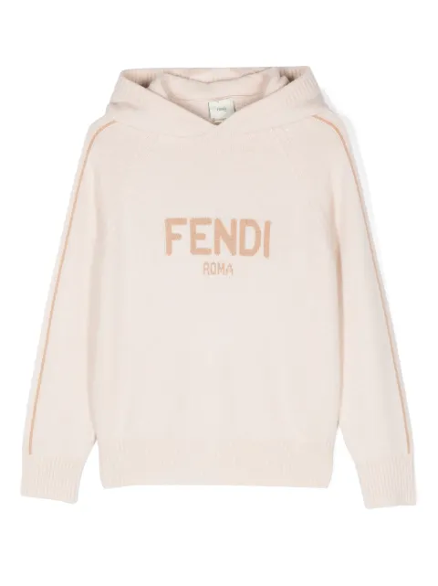 Fendi Kids logo-jacquard sweater