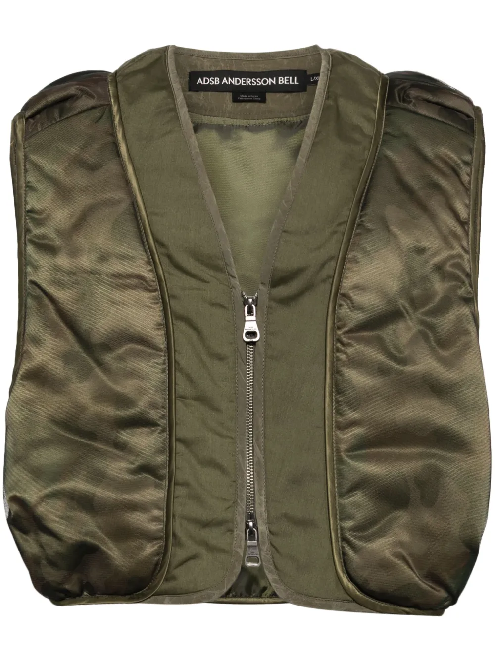 Andersson Bell mesh padded gilet | Green | Image 1