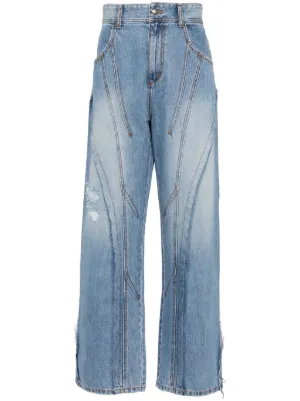 Eckhaus Latta ワイドジーンズ | ブルー | FARFETCH JP