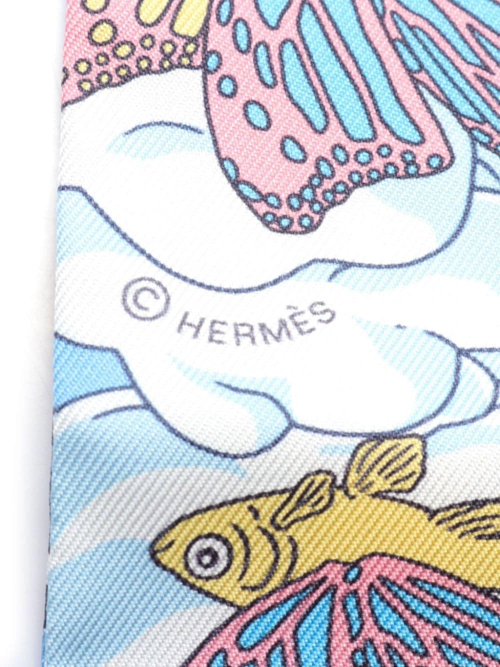Hermès Pre-Owned 2000s zijden sjaal - Blauw