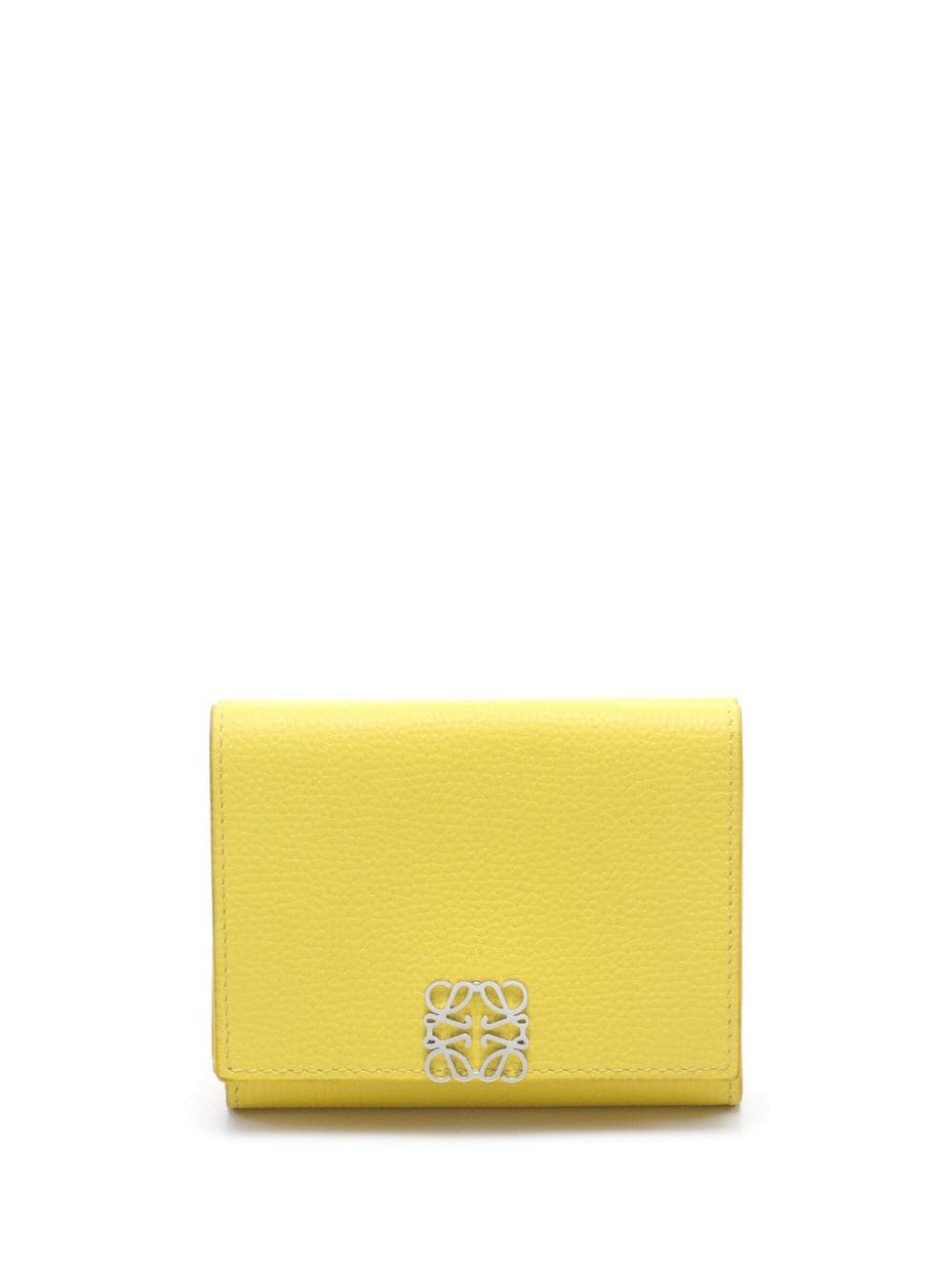 Loewe Pre-Owned 2010s Anagram-plaque tri-fold wallet - Giallo