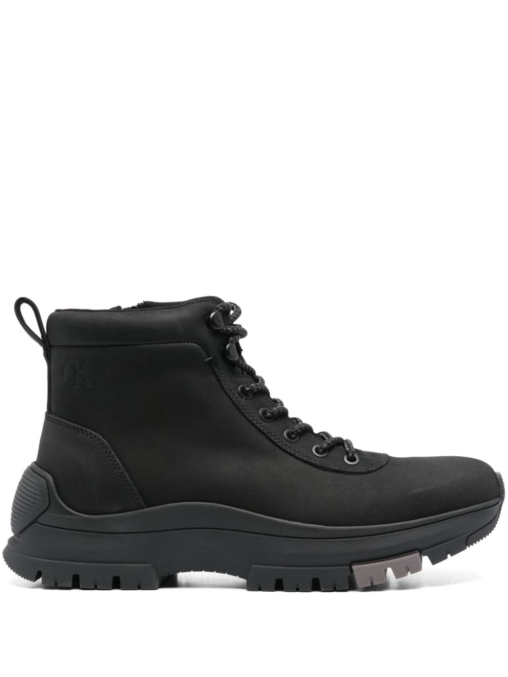 Calvin Klein Jeans leather boots Black