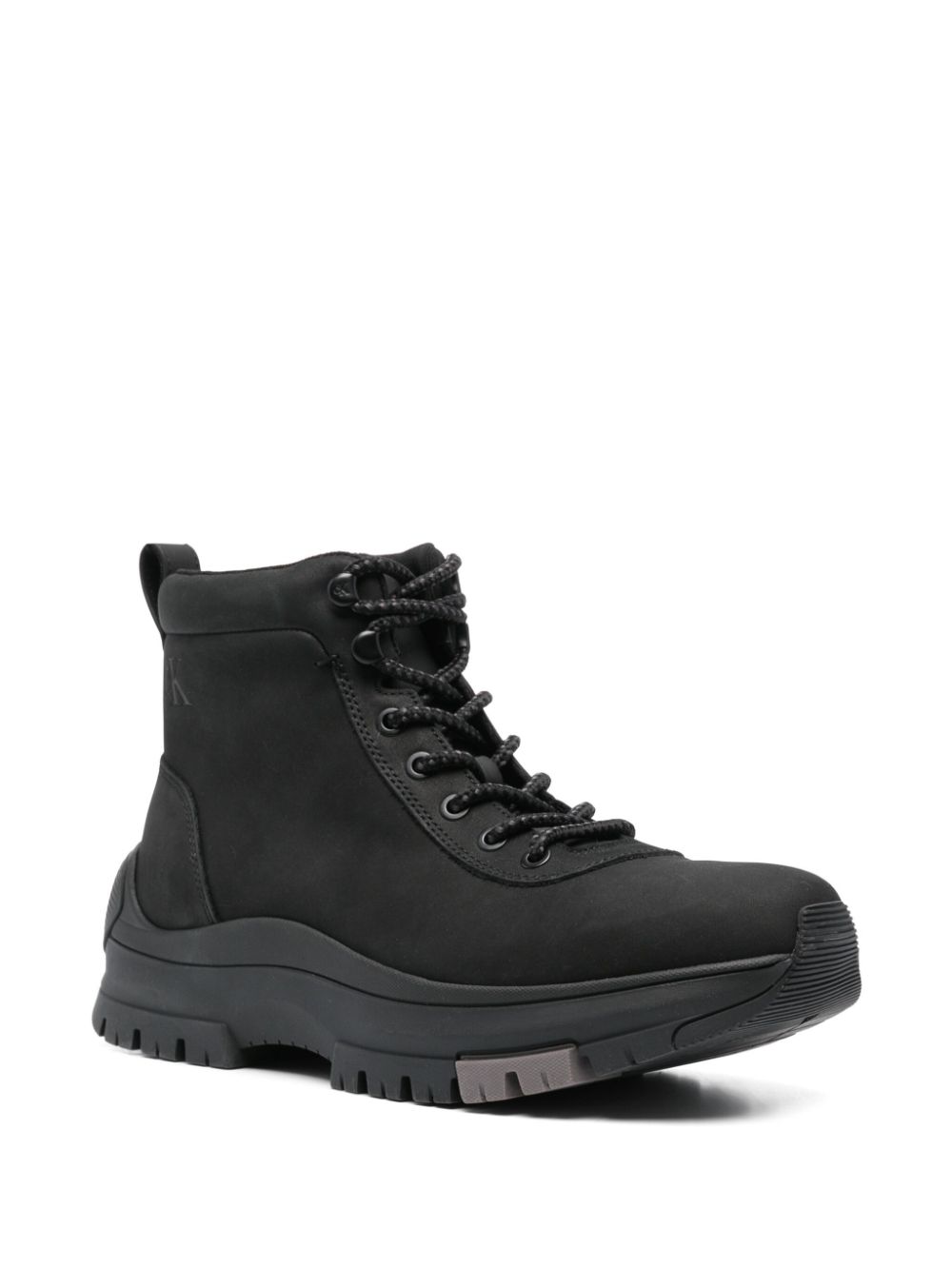 Calvin Klein Jeans leather boots Black