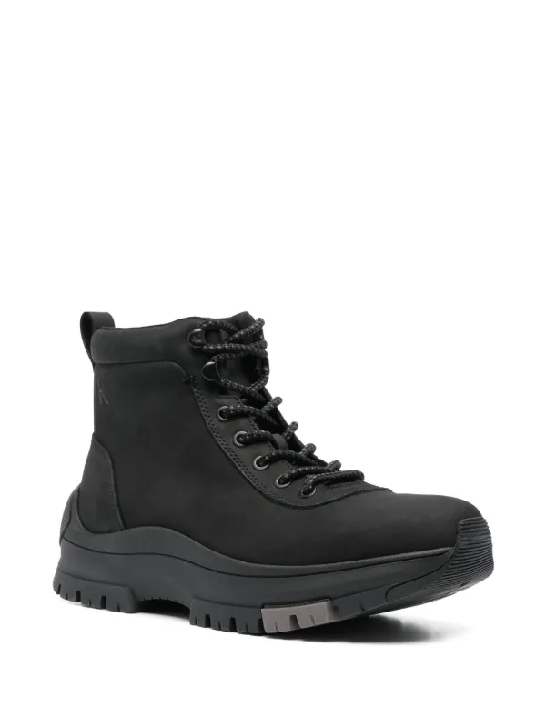 Calvin Klein Jeans Leather Boots | Black | FARFETCH display picture 2