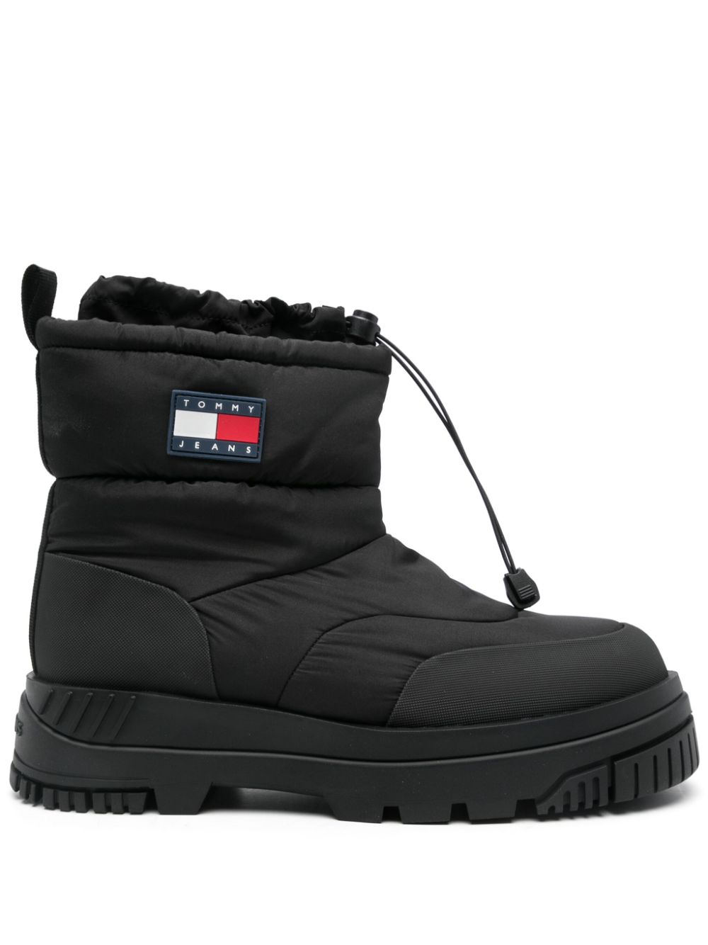 Tommy Jeans logo-patch snow boots Black