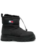 Tommy Jeans logo-patch snow boots - Black