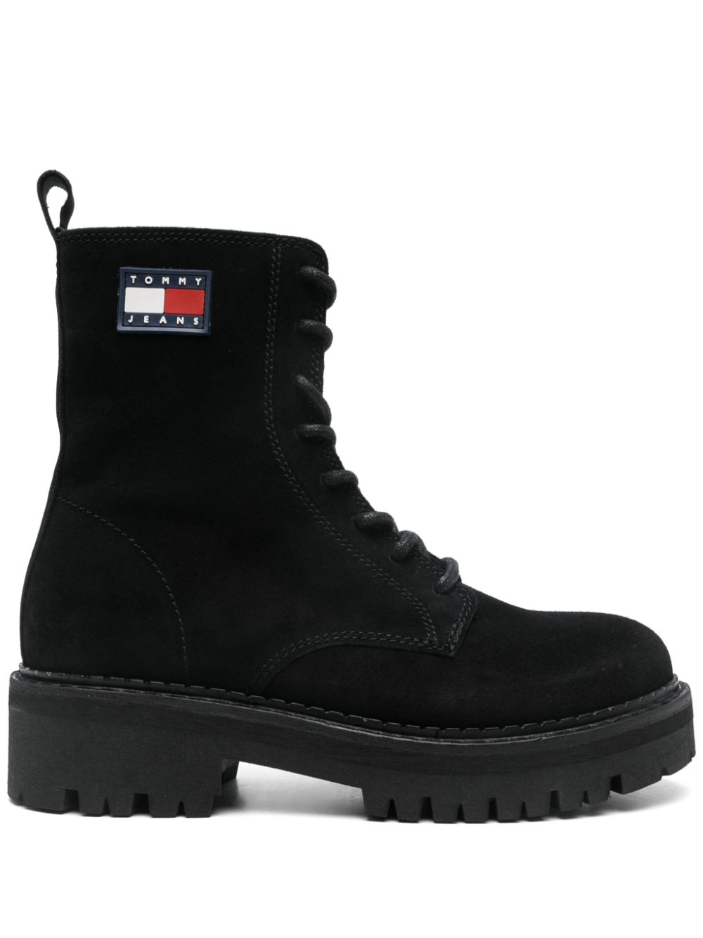 Tommy Jeans suede boots – Black