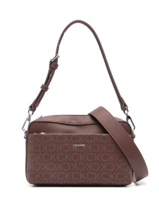 Calvin klein crossbody brown on sale