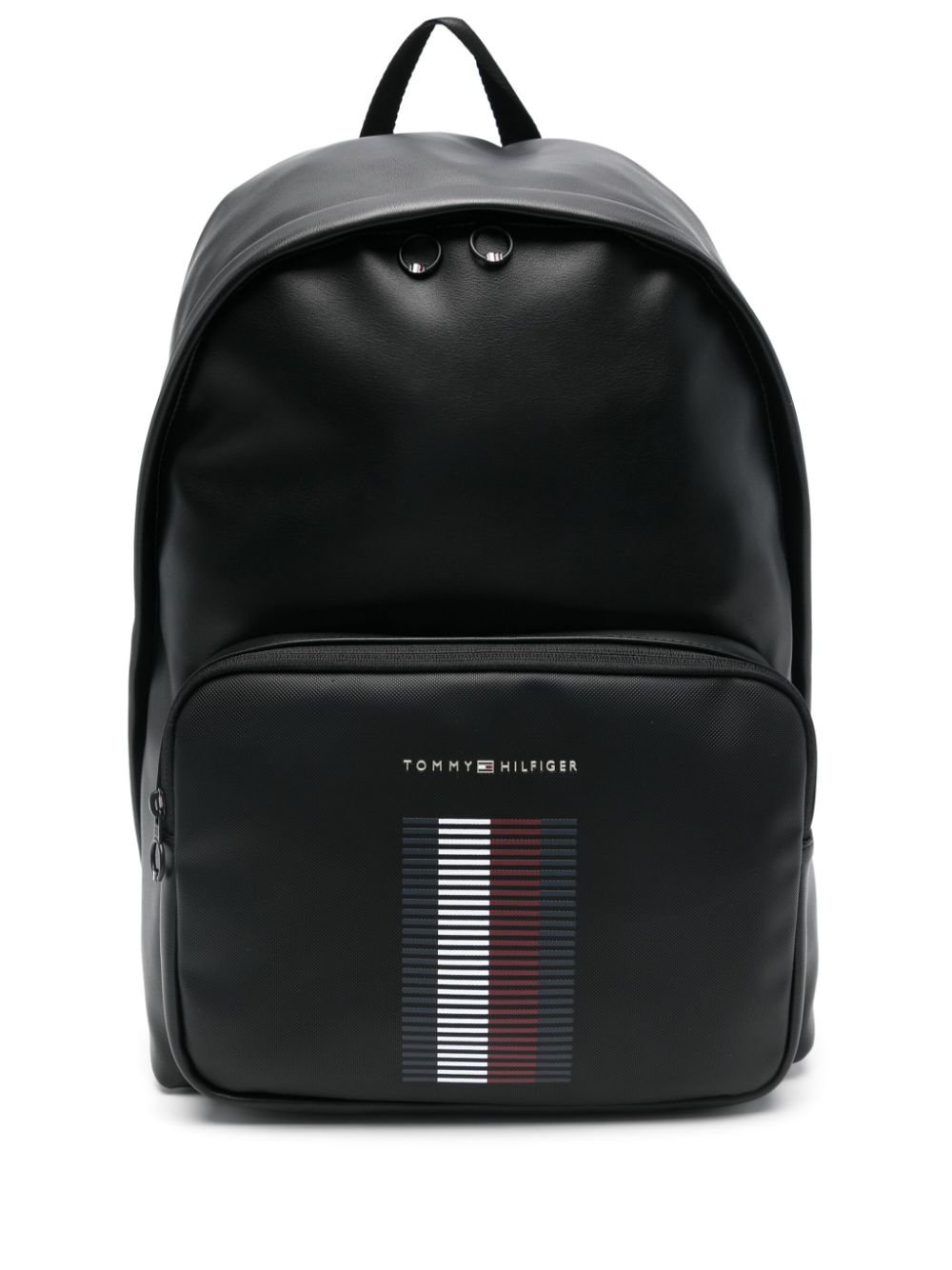 logo-embossed backpack