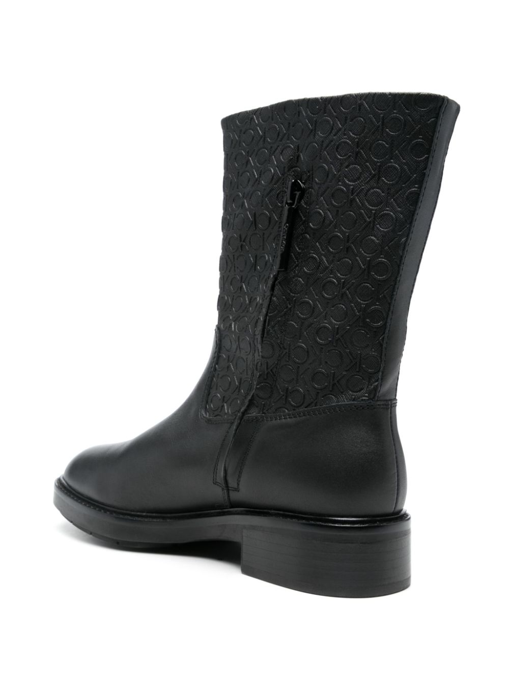 Calvin Klein logo-embossed boots Black