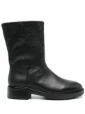 Calvin Klein logo-embossed boots - Black