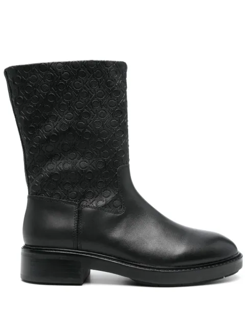 Calvin Klein botas con logo en relieve