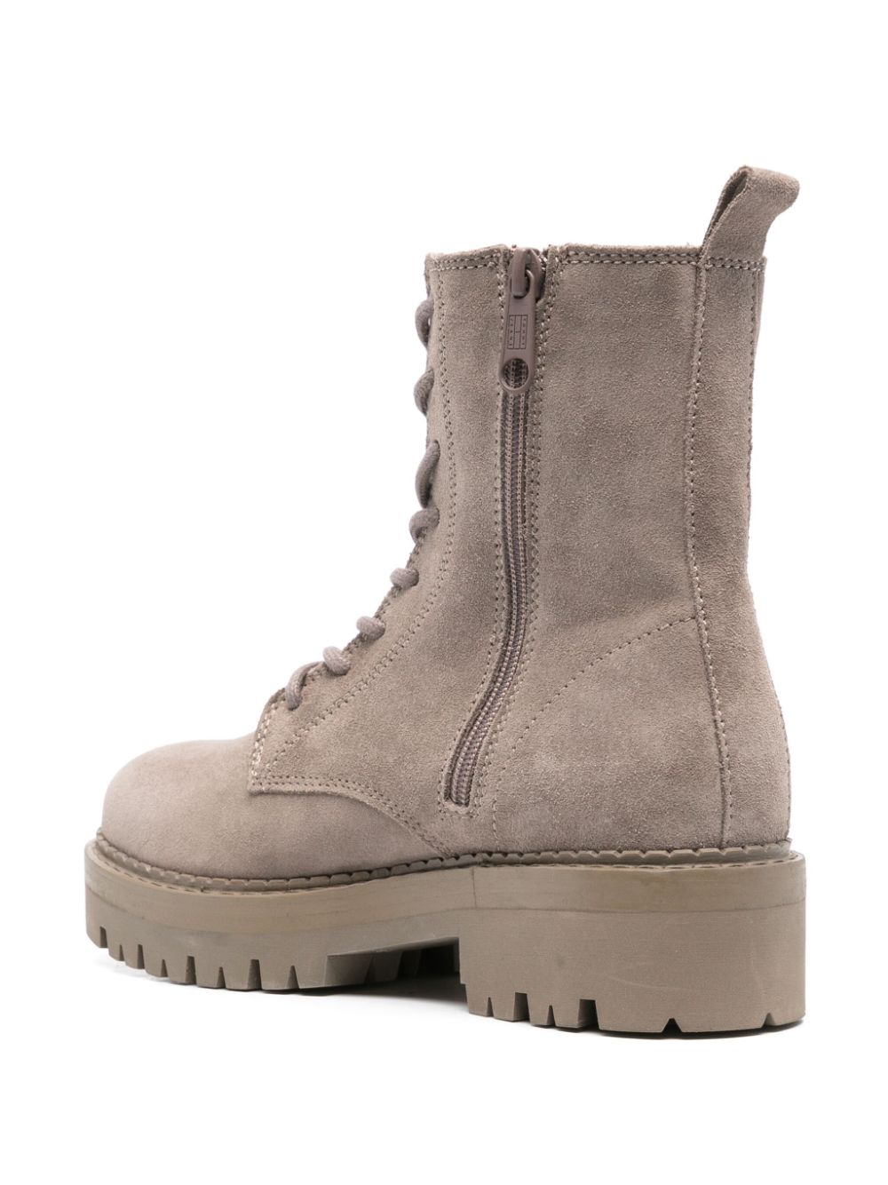 Tommy Jeans suede lace-up boots Bruin