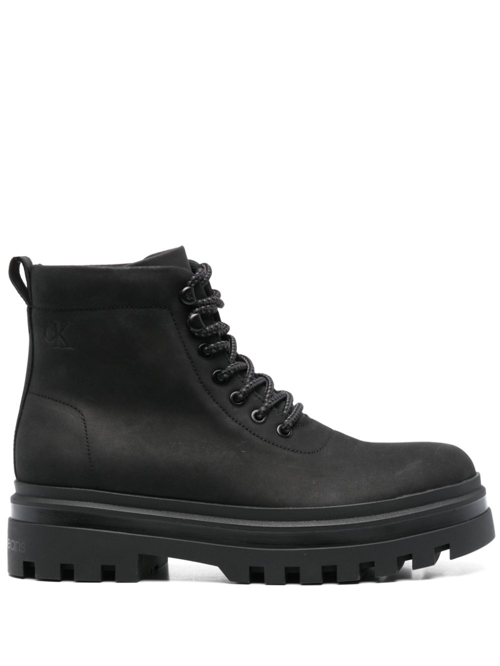 Calvin Klein Jeans leather boots Black