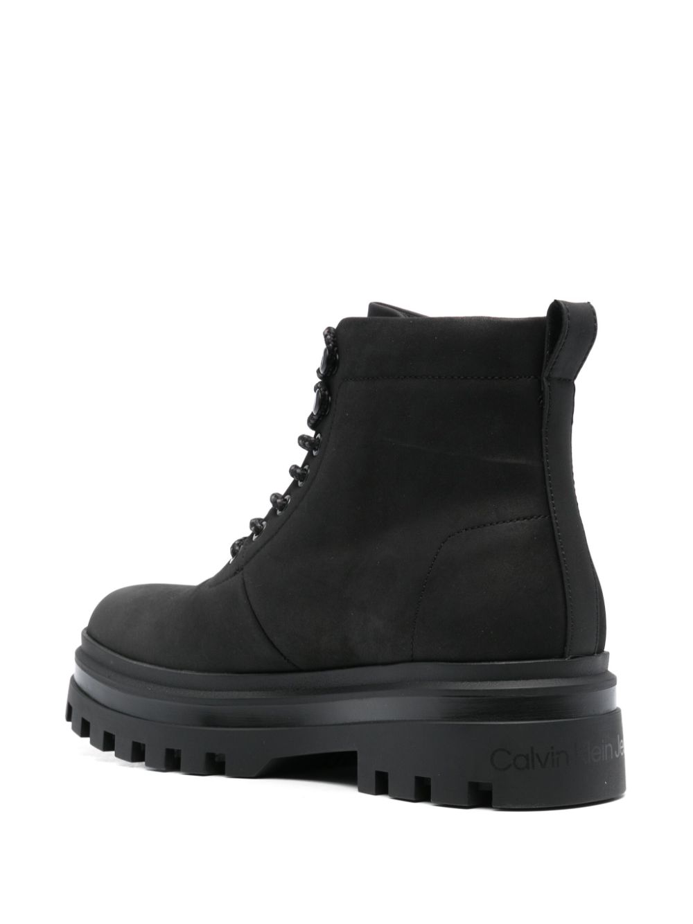 Calvin Klein Jeans leather boots Black