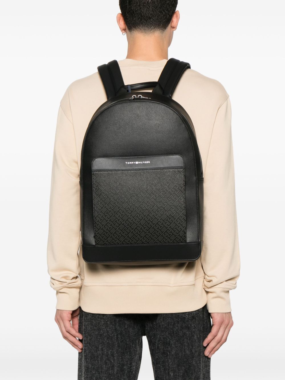 Tommy Hilfiger TH Monogram backpack - Zwart