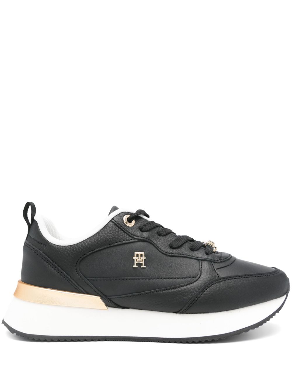 Tommy Hilfiger logo-appliqué sneakers Black