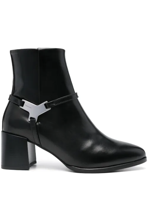 Bottines chelsea à talon épais - Calvin Klein - Modalova