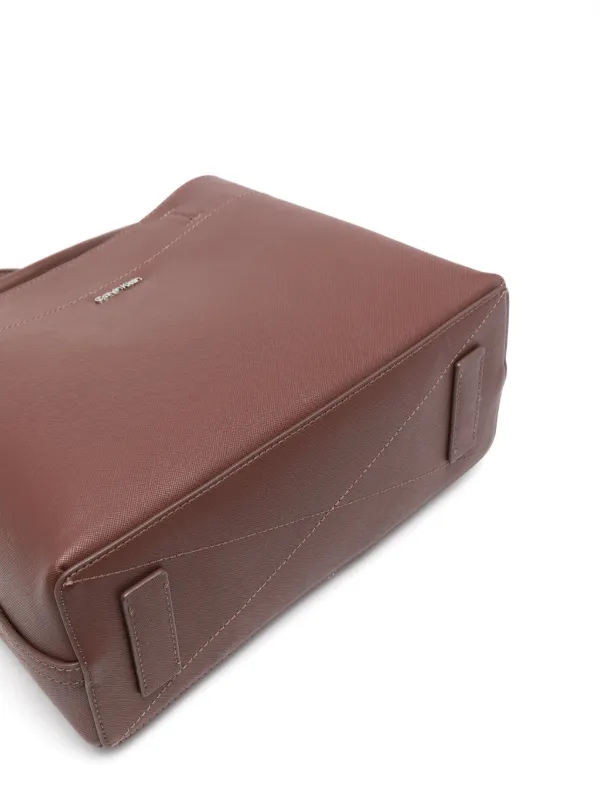 Calvin Klein Medium Business Tote Bag Brown FARFETCH ID