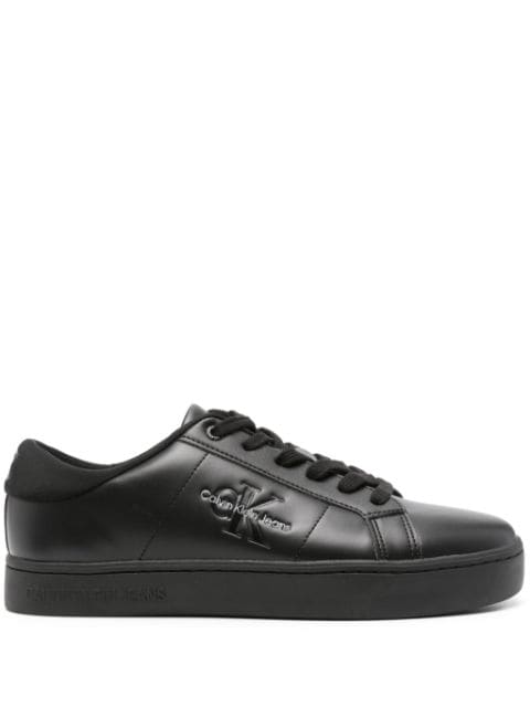 Calvin Klein Jeans debossed-logo leather sneakers 