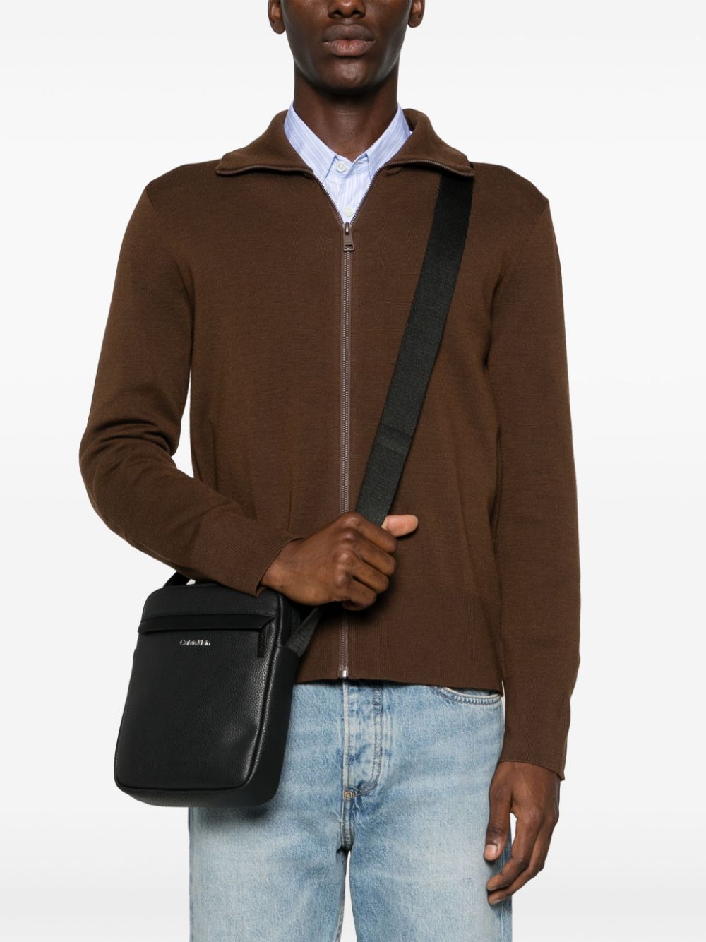 Calvin Klein Reporter messenger bag - Zwart