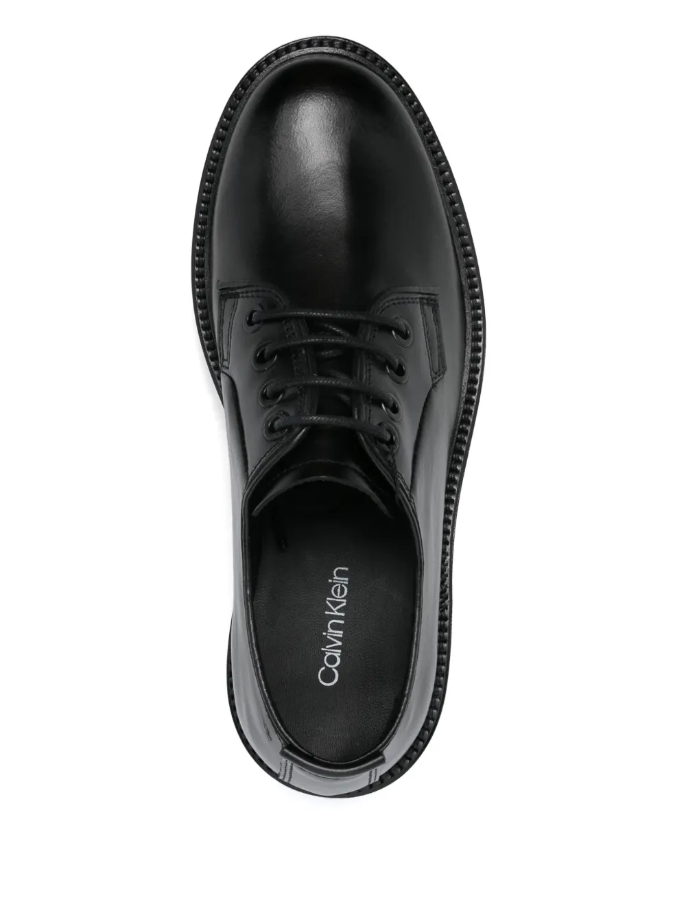 Calvin Klein leather Oxford shoes Black