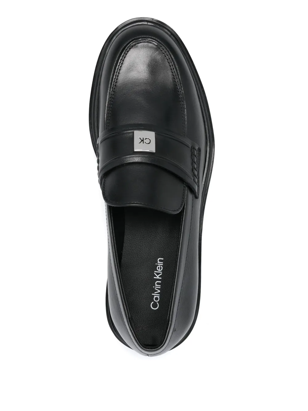 Calvin Klein leather loafers Black