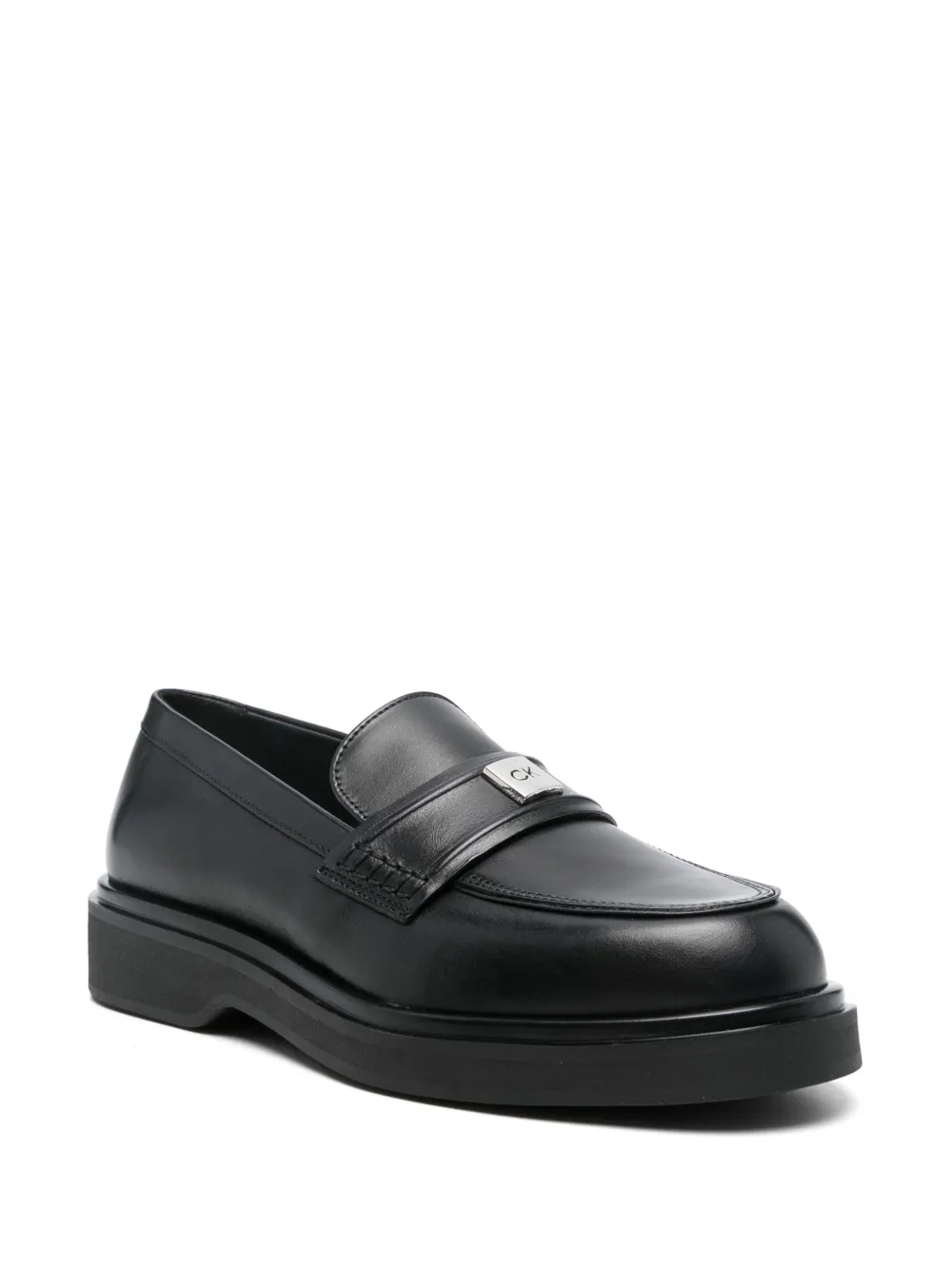 Calvin Klein leather loafers Black