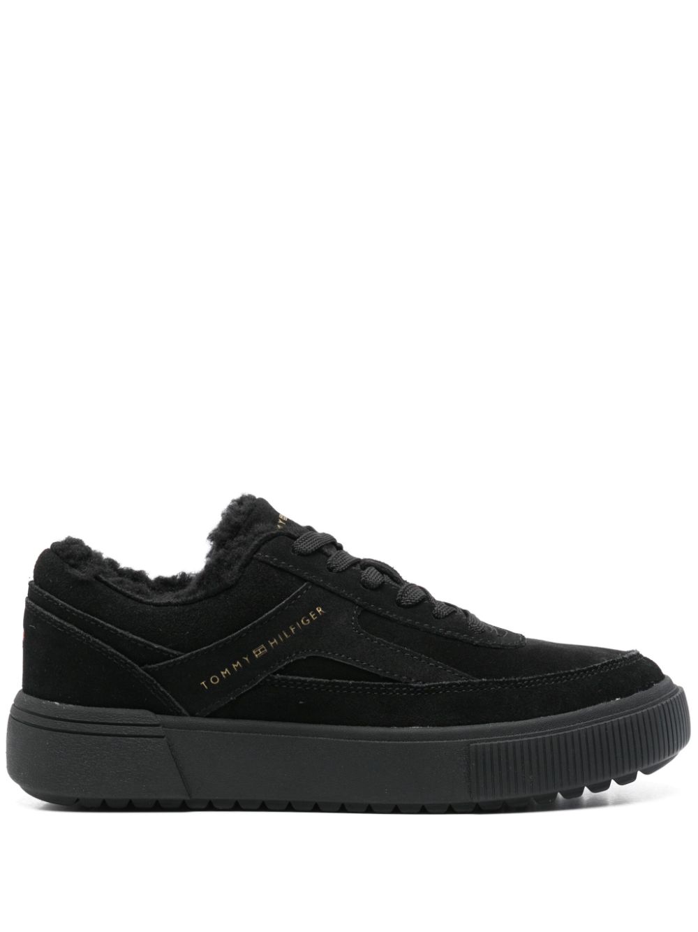 Tommy Hilfiger suede sneakers Black