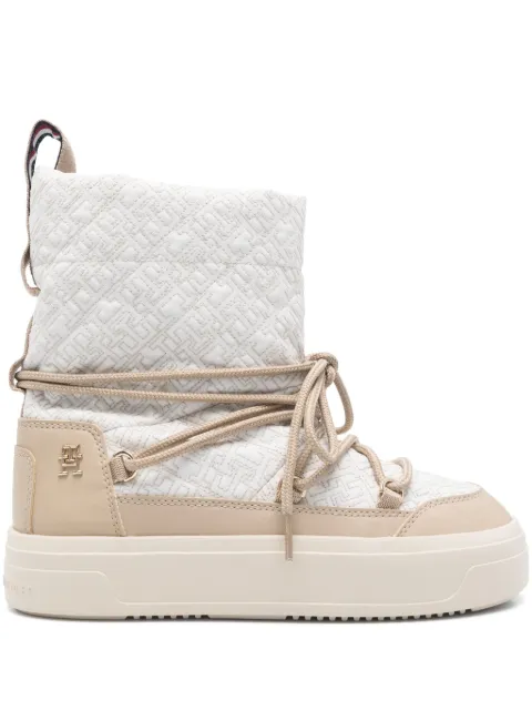 Tommy Hilfiger botas para nieve con monograma bordado