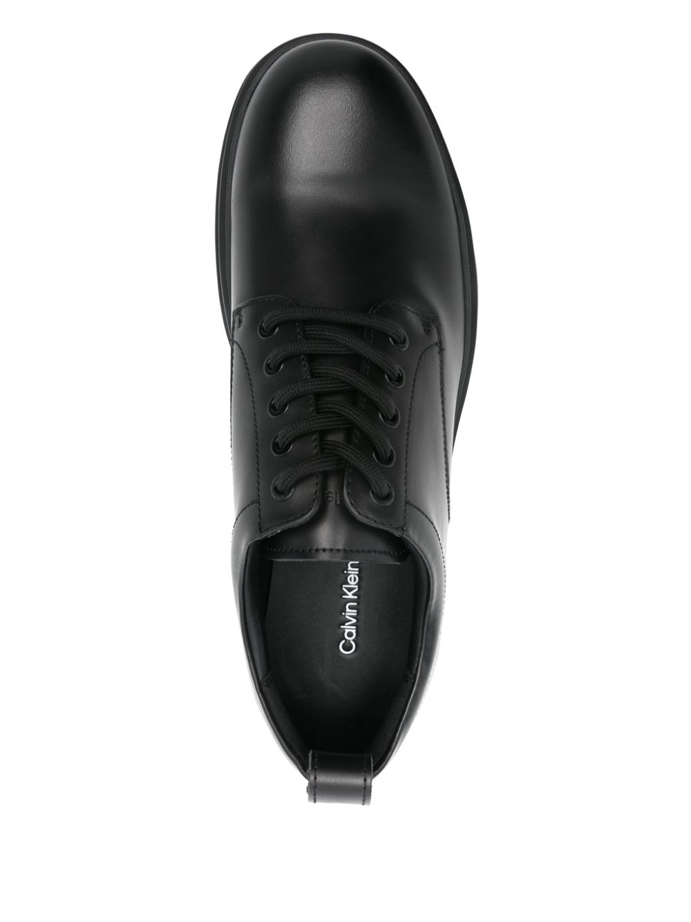 Calvin Klein Jeans leather derby shoes Zwart