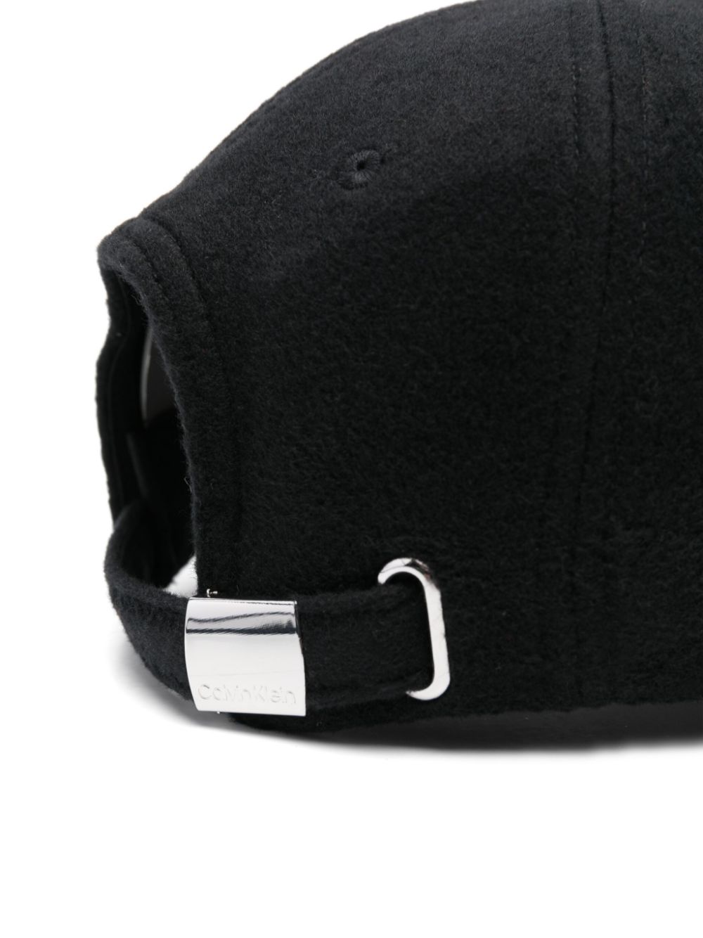 Calvin Klein logo-lettering cap - Zwart