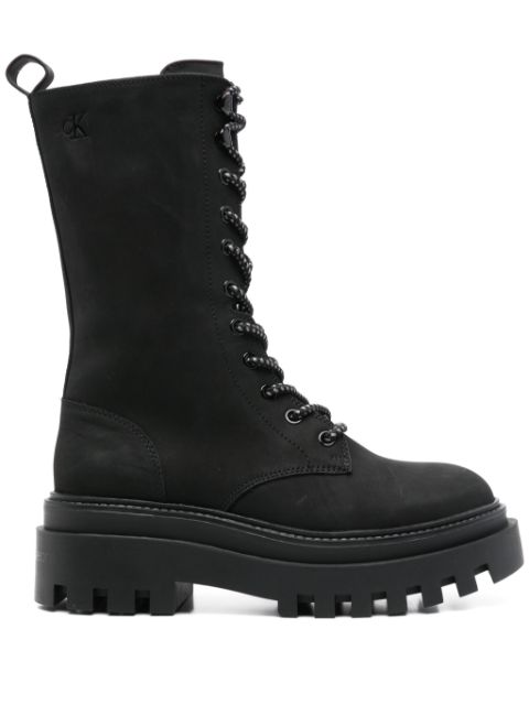 Calvin Klein Jeans leather platform boots