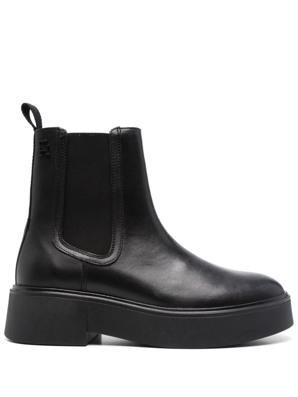 Tommy Hilfiger leather boots Zwart