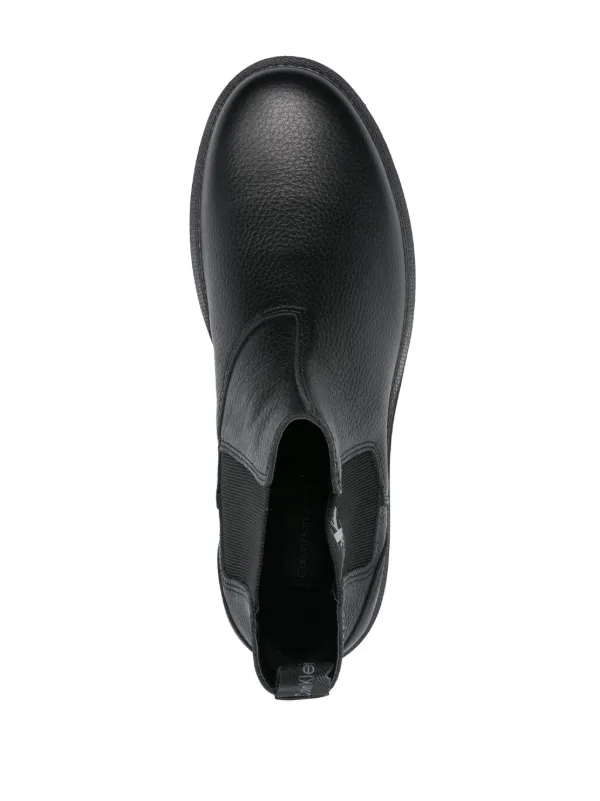 Calvin Klein Jeans Leather Boots Black FARFETCH PH