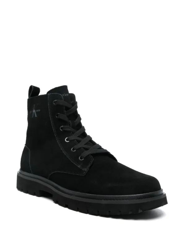 Calvin Klein Jeans Suede Boots | Black | FARFETCH ID display picture 1
