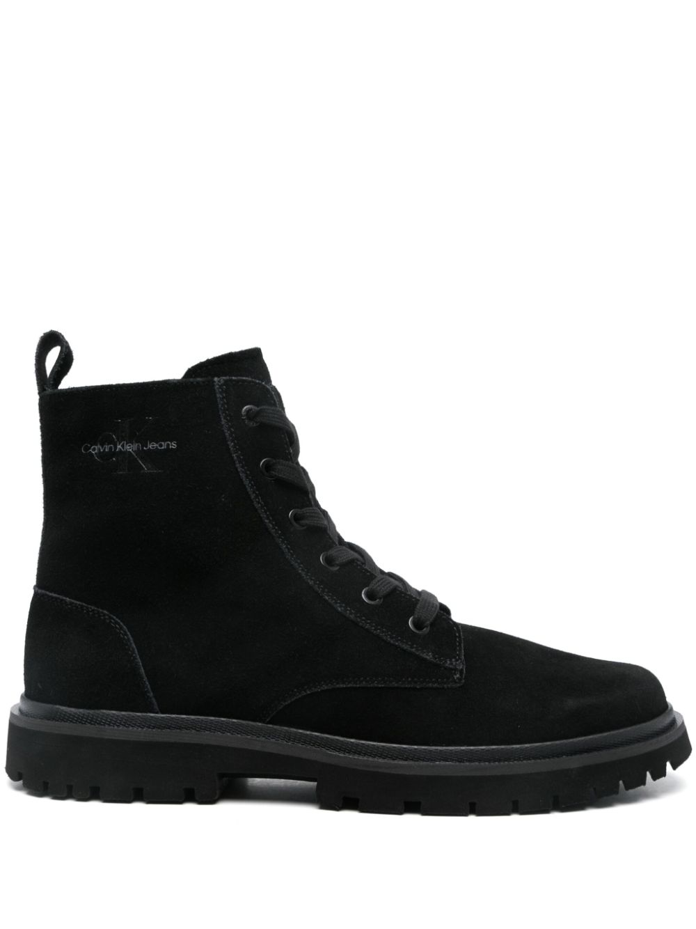 Calvin Klein Jeans suede boots Zwart