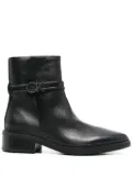 Calvin Klein leather ankle boots - Black