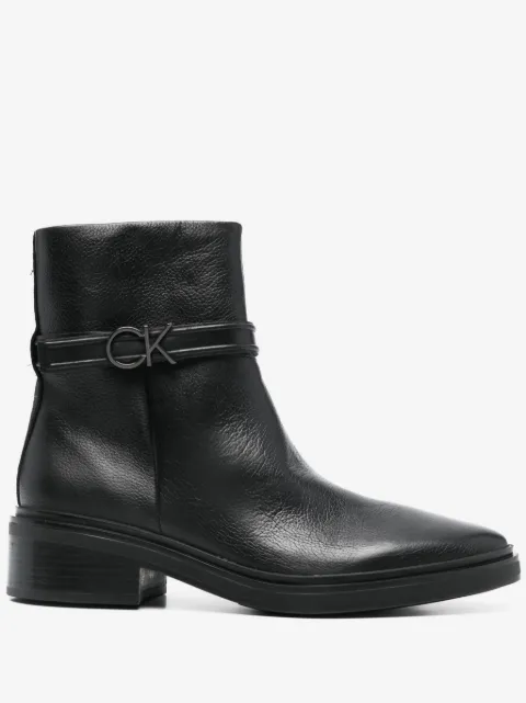 Calvin Klein bottines en cuir