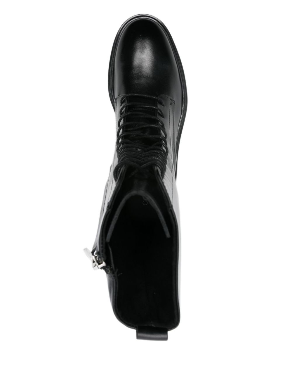 Calvin Klein leather boots Black