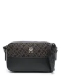 Tommy Hilfiger TH monogram-jacquard crossbody bag - Black