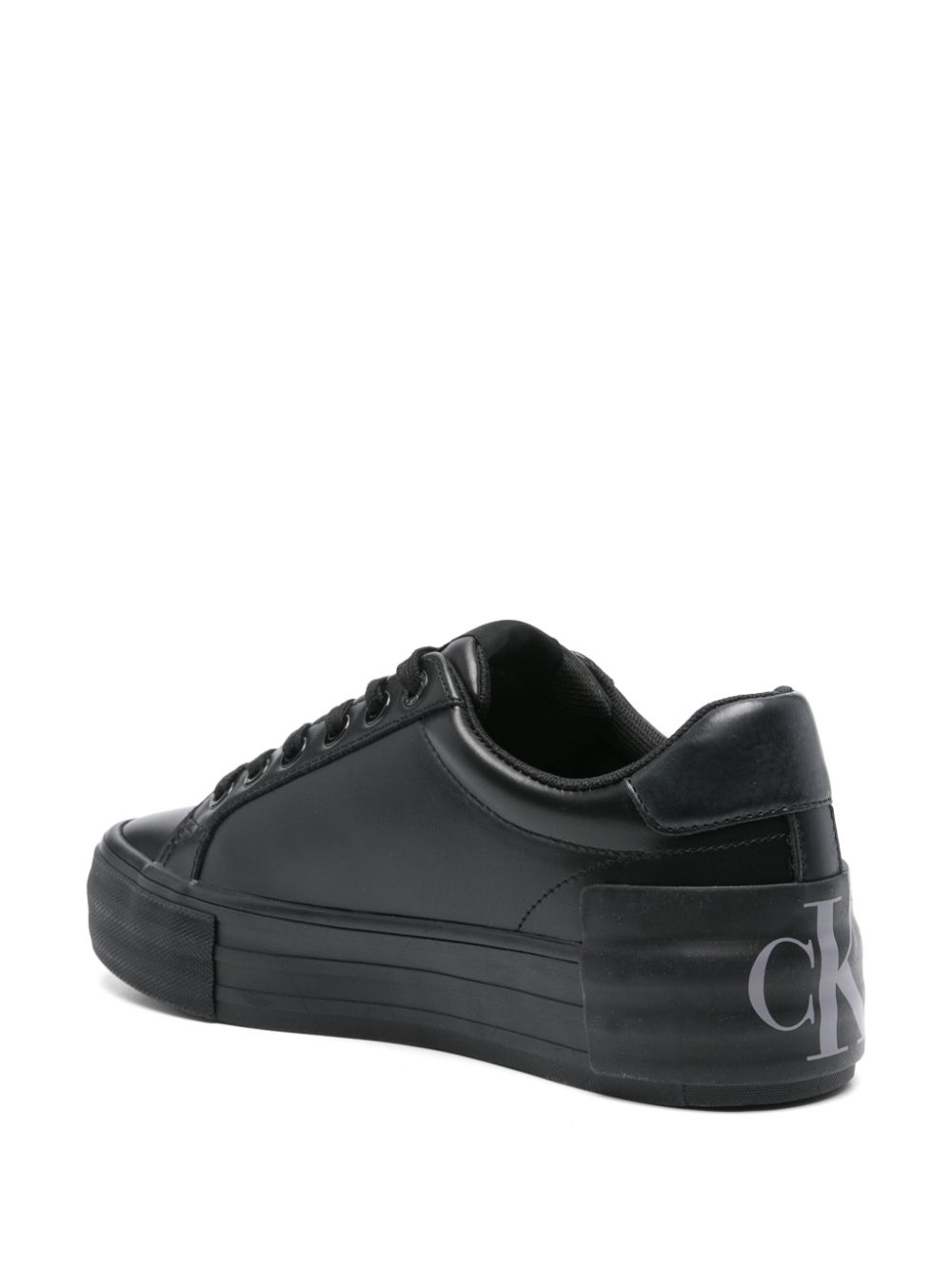 Calvin Klein Jeans leather sneakers Black