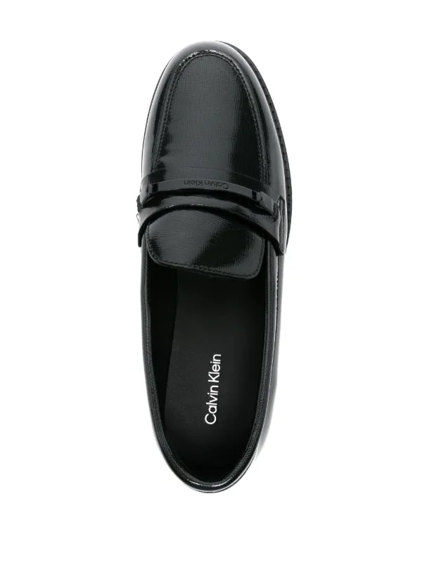 Patent Leather Loafers Calvin Klein Black Patent Shoes Calvin - Main Image