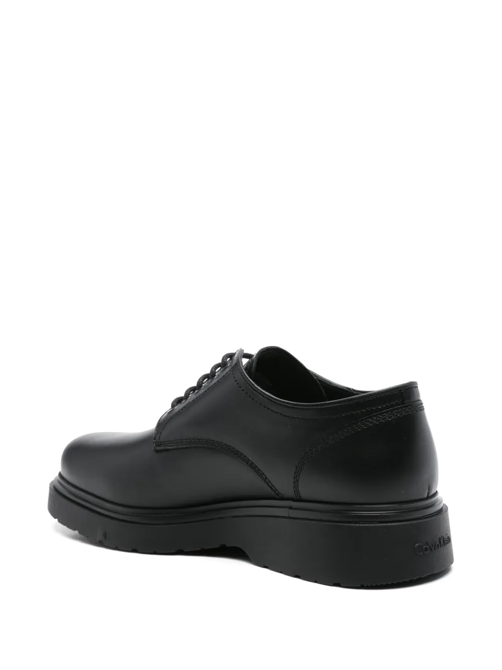 Calvin Klein leather derby shoes Black