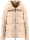 Herno faux-fur collar quilted jacket - Neutrals