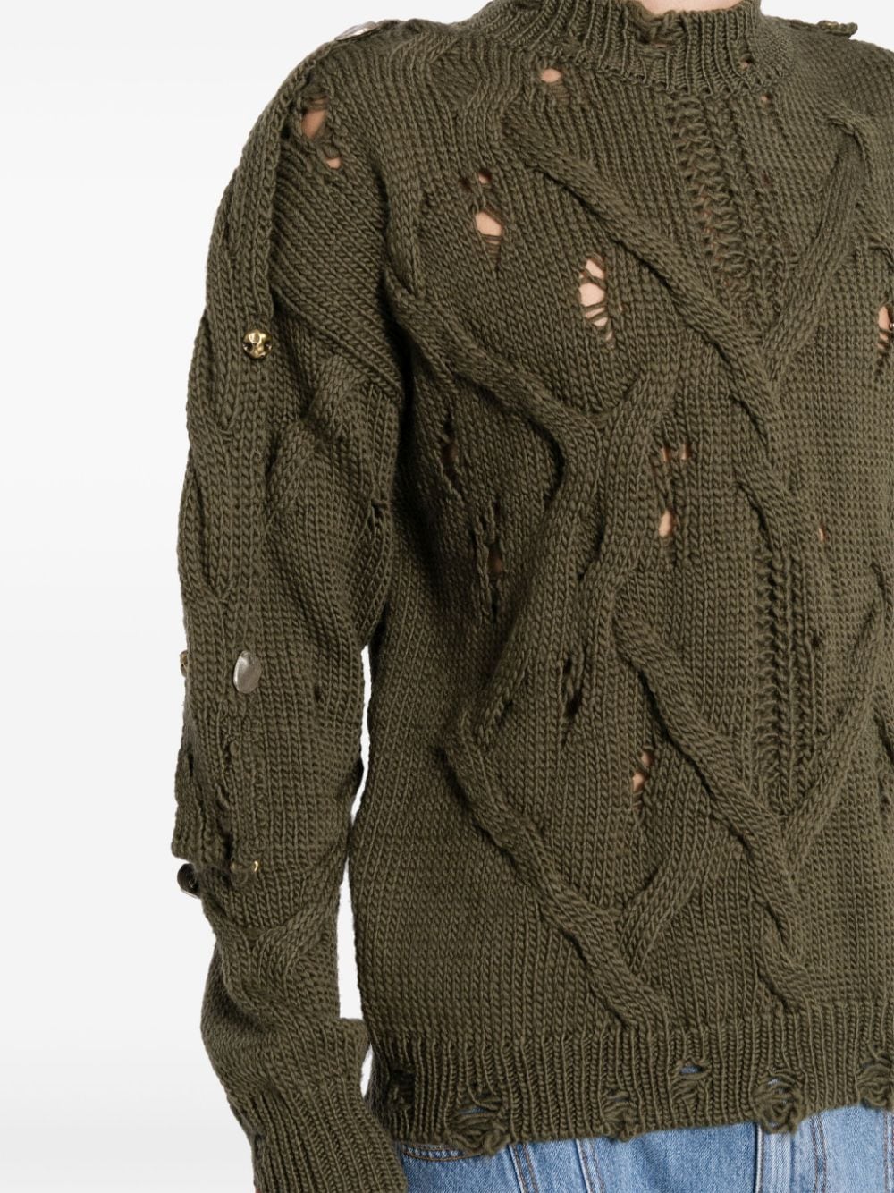 Shop Andersson Bell Fisherman Sweater In Grün