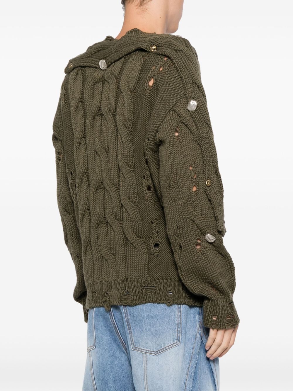 Shop Andersson Bell Fisherman Sweater In Grün