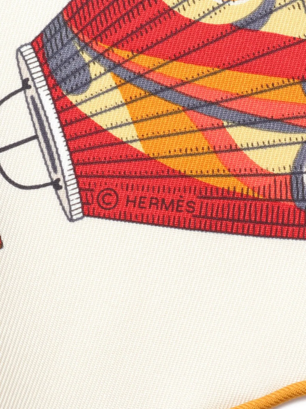 Hermès Pre-Owned 2010s zijden sjaal - Geel