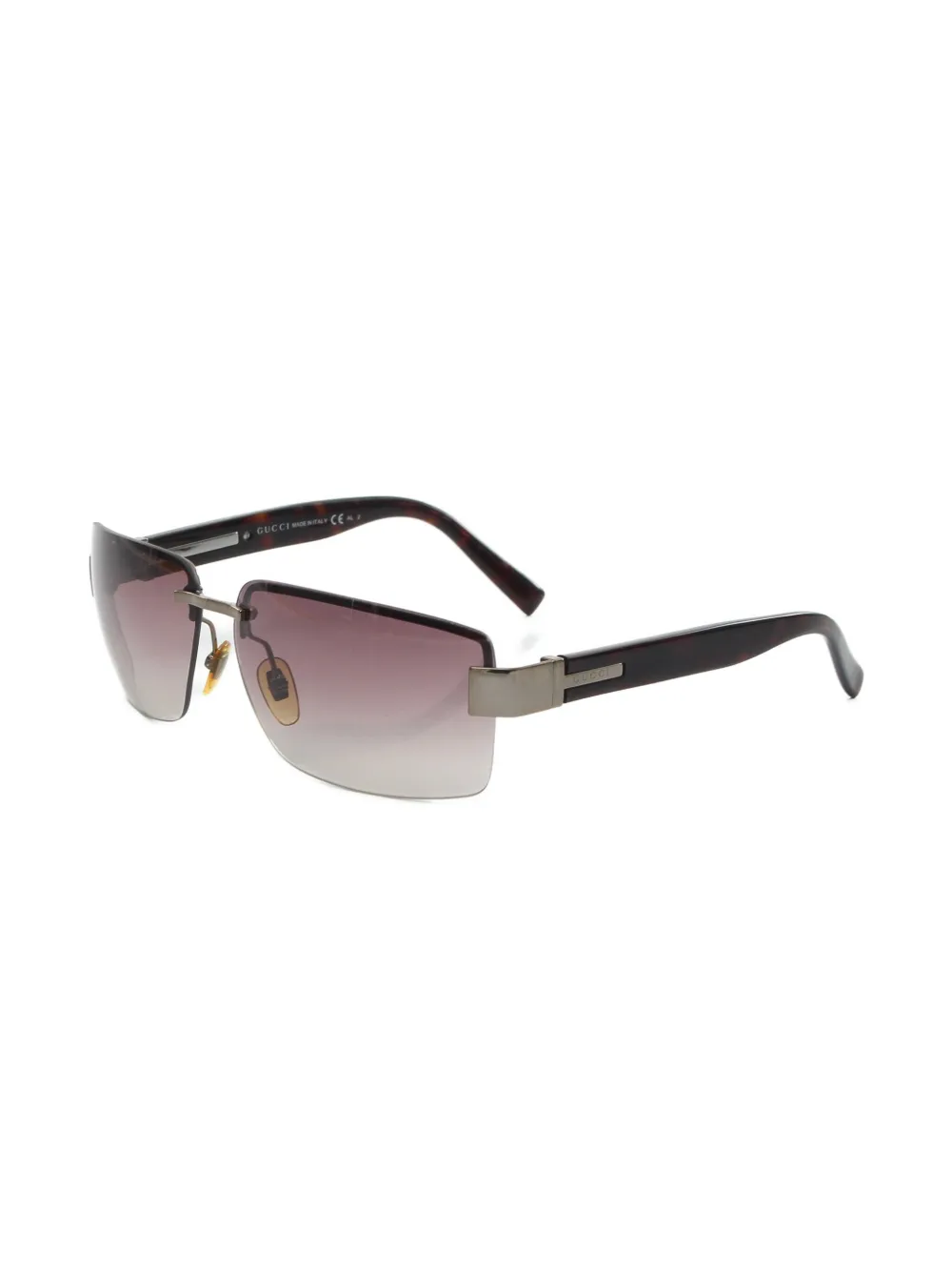 Gucci Pre-Owned 2000s square-frame sunglasses - Bruin
